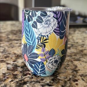 Vera Bradley Multicolor Floral Tumbler